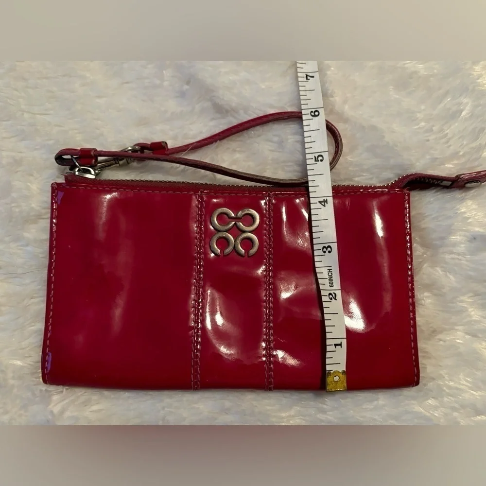 Red wristlet wallet